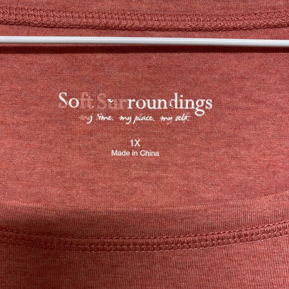 SOFT SURROUNDINGS Womens Mauve Tunic Top Casual Everyday Resort Size 1x - Picture 4 of 9